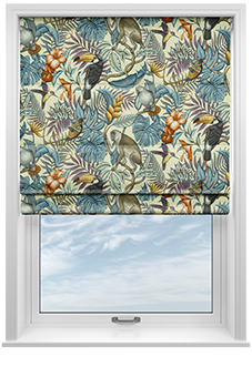 Rain Forest, Henna - Roman Blind